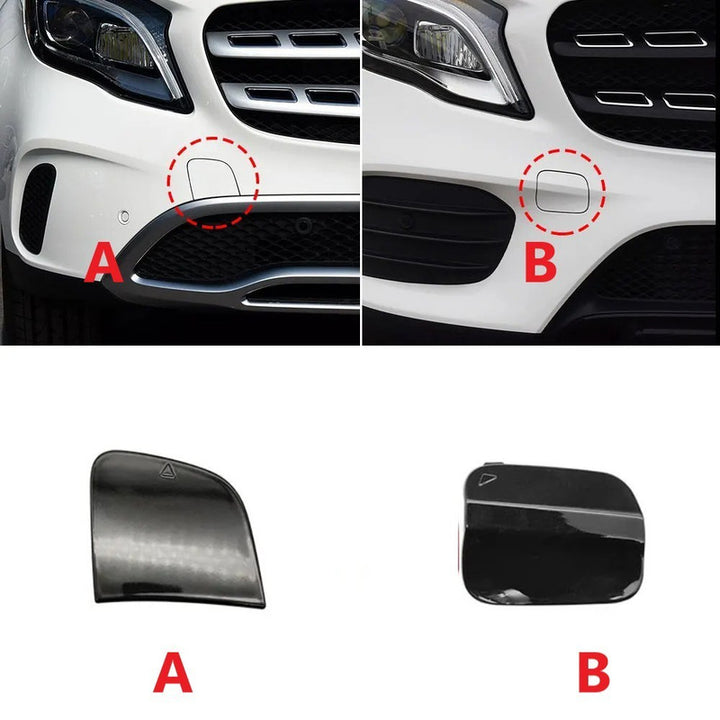 Car Craft Compatible With Mercedes Benz Gla Lci W156 X156 2017-2019 Front Bumper Tow Hook Towing Tochan Trailer Cover 1568859500-1 B Unpainted - CAR CRAFT INDIA