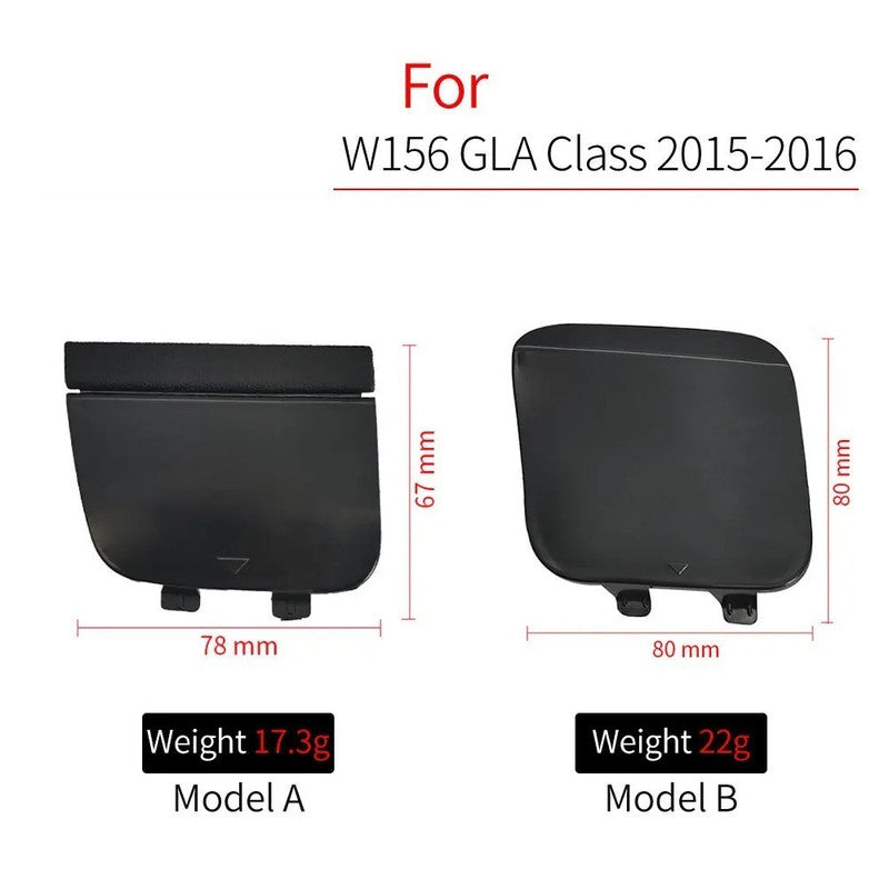 Car Craft Compatible With Mercedes Benz Gla W156 X156 2014-2016 Front Bumper Tow Hook Towing Tochan Trailer Cover 1568854922 B Unpainted - CAR CRAFT INDIA