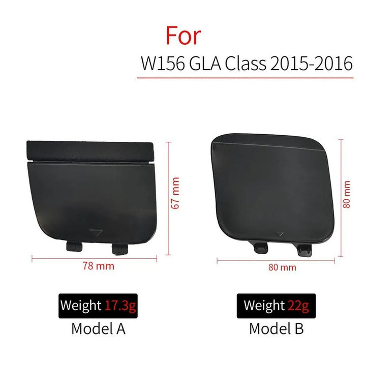 Car Craft Compatible With Mercedes Benz Gla W156 X156 2014-2016 Front Bumper Tow Hook Towing Tochan Trailer Cover 1568854922 B Unpainted - CAR CRAFT INDIA