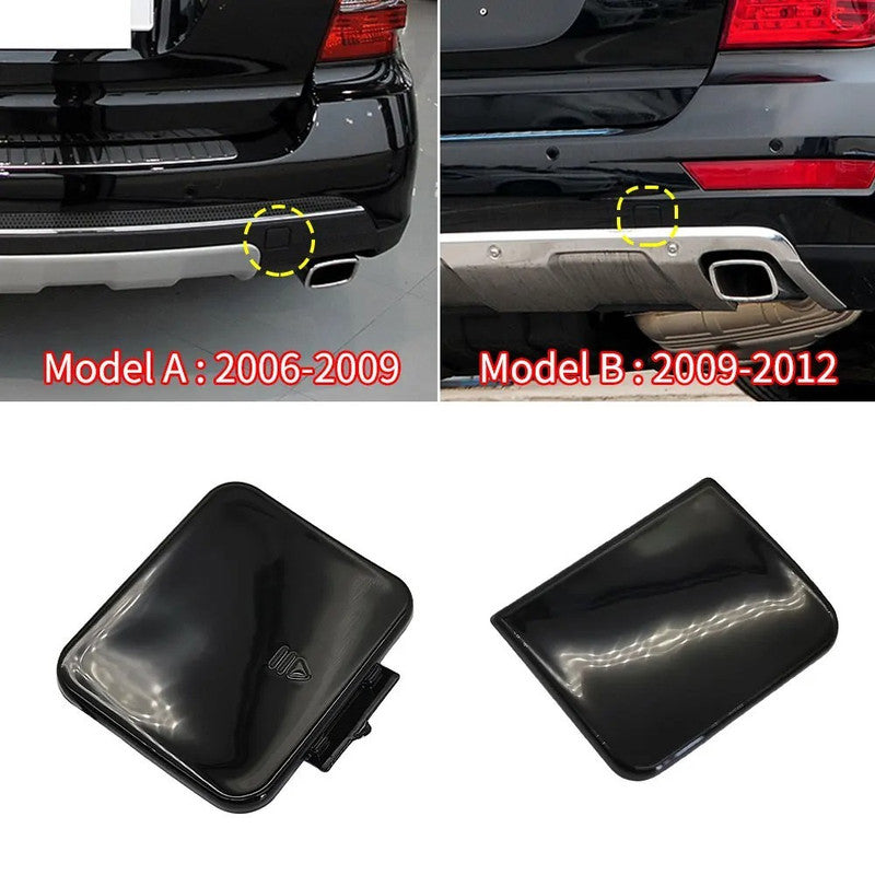 Car Craft Compatible With Mercedes Benz Ml W164 Lci 2009-2012 Rear Bumper Tow Hook Towing Tochan Trailer Cover 1648853223 Unpainted B - CAR CRAFT INDIA