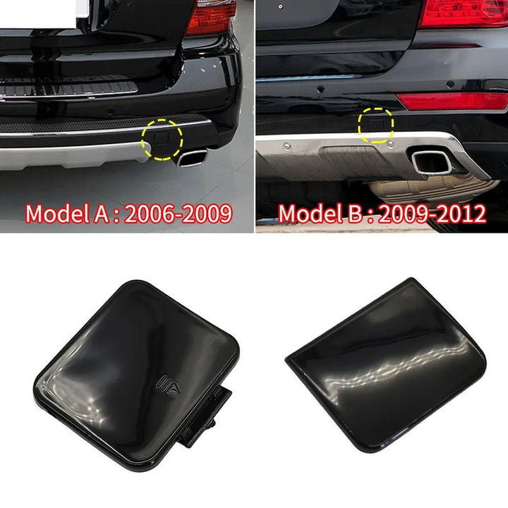 Car Craft Compatible With Mercedes Benz Ml W164 Lci 2009-2012 Rear Bumper Tow Hook Towing Tochan Trailer Cover 1648853223 Unpainted B - CAR CRAFT INDIA