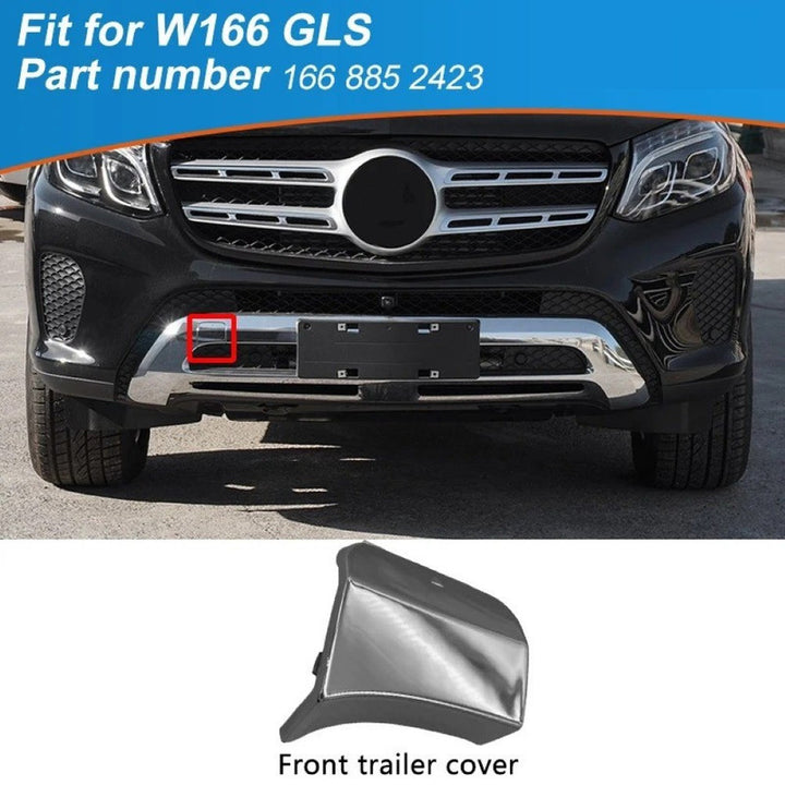 Car Craft Compatible With Mercedes Benz Gls W166 2016-2019 Front Bumper Tow Hook Towing Tochan Trailer Cover 1668852423 Unpainted - CAR CRAFT INDIA
