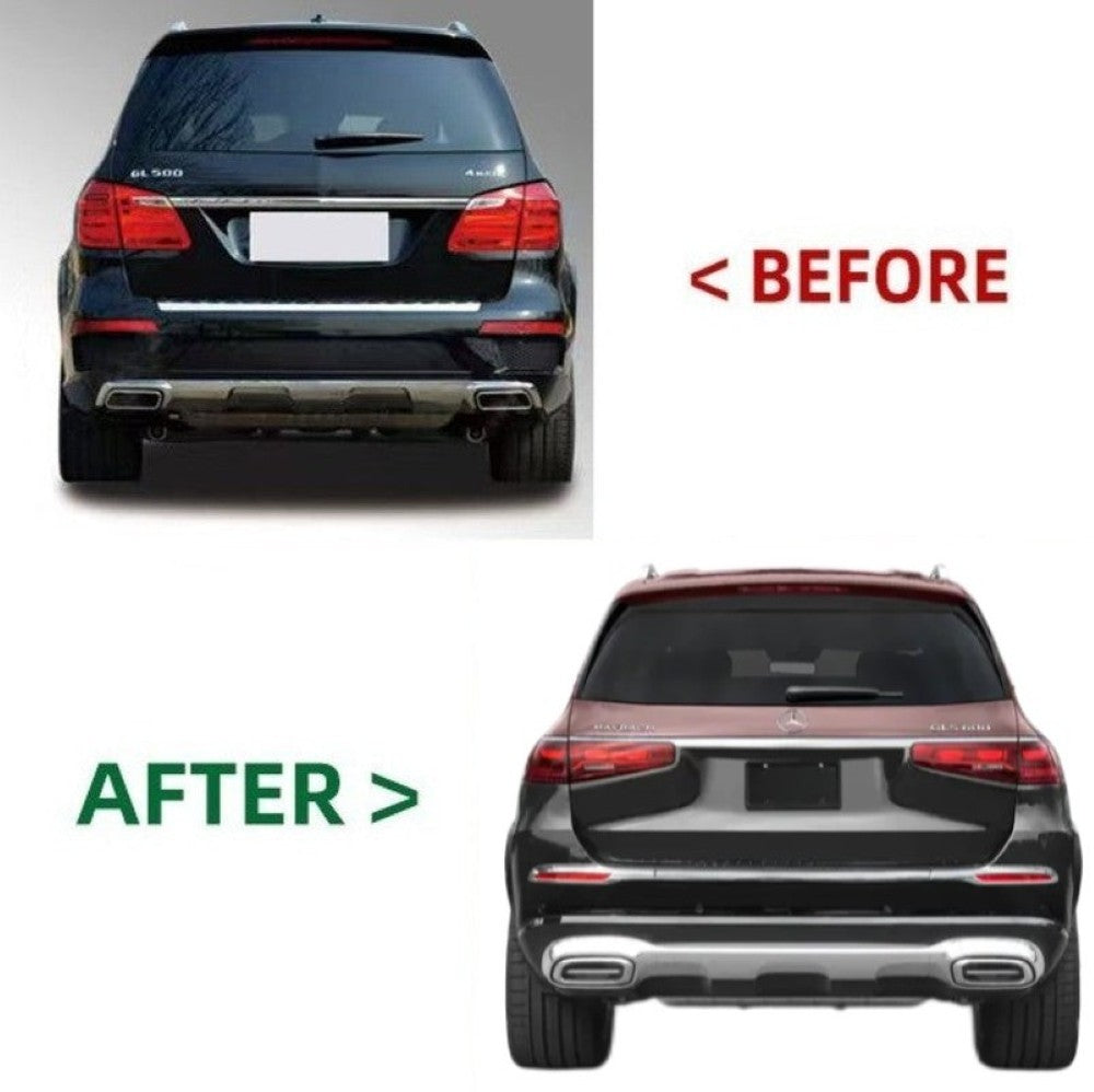 Car Craft Compatible With Mercedes Gl Gls W166 X166 2012-2016 Upgrade Facelift Convert To Gls W167 X167 2024 Maybach Kit Bumper Grill Headlight Taillight Trunnk Fender Bodykit CC-6278 - CAR CRAFT INDIA