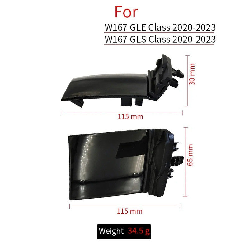 Car Craft Compatible With Mercedes Benz Gle W167 X167 2020-2023 Front Bumper Tow Hook Towing Tochan Trailer Cover 1678856103 Unpainted - CAR CRAFT INDIA