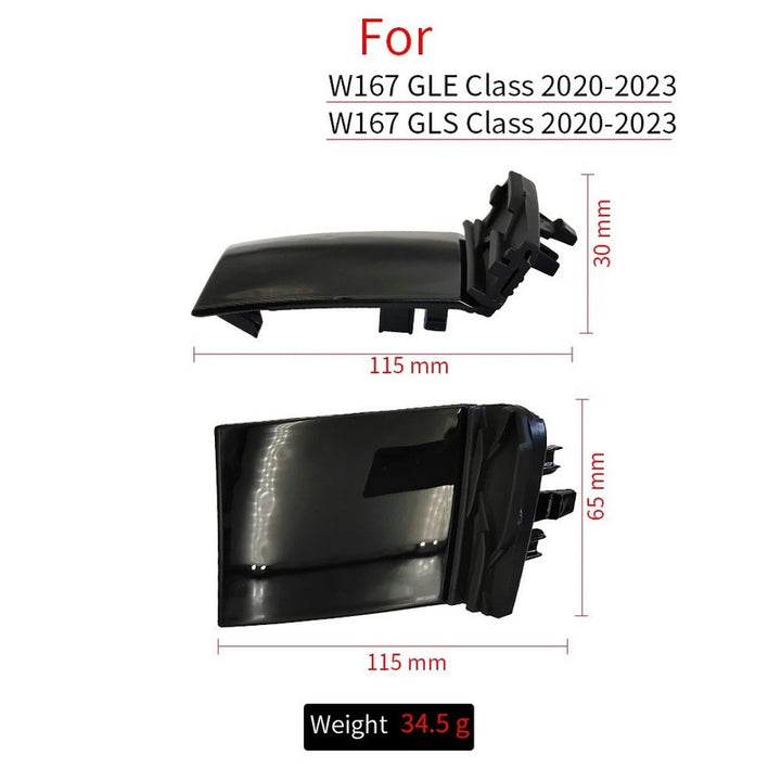 Car Craft Compatible With Mercedes Benz Gle W167 X167 2020-2023 Front Bumper Tow Hook Towing Tochan Trailer Cover 1678856103 Unpainted - CAR CRAFT INDIA
