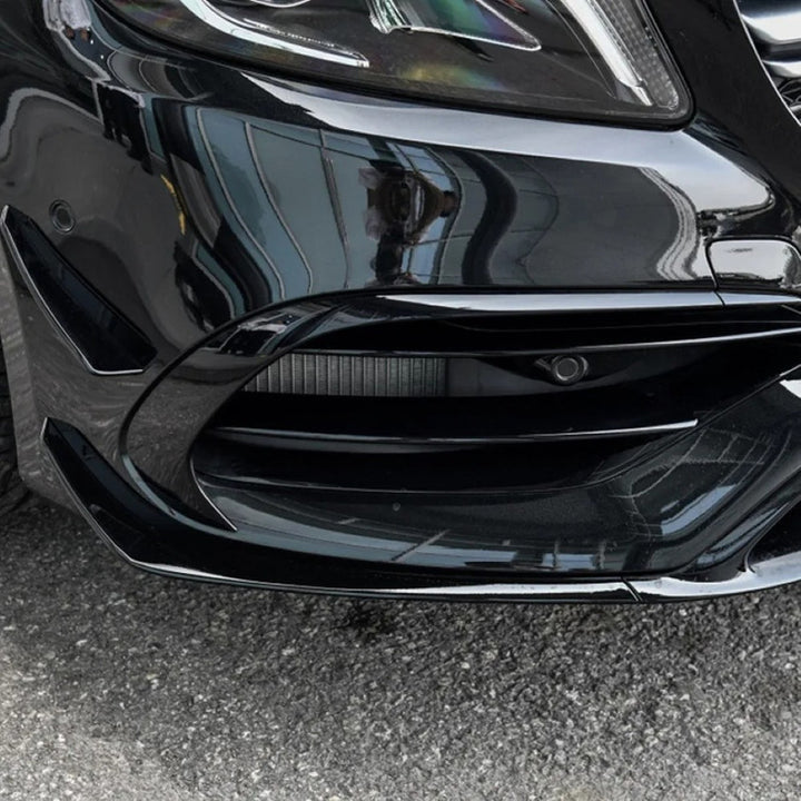 Car Craft Compatible With Mercedes Benz A Class W176 Lci 2016-2018 Amg Front Bumper Lip Skirt Splitter Spoiler Zst-166 Usa