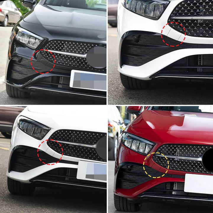 Car Craft Compatible With Mercedes Benz A Class W177 Lci 2023-2025 Front Bumper Tow Hook Towing Tochan Trailer Cover 1778859005 1778853406 Unpainted - CAR CRAFT INDIA