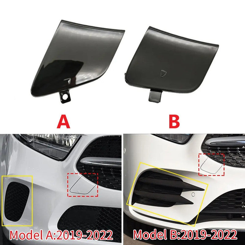 Car Craft Compatible With Mercedes Benz A Class W177 2019-2022 Front Bumper Tow Hook Towing Tochan Trailer Cover 1778851900 Unpainted A - CAR CRAFT INDIA