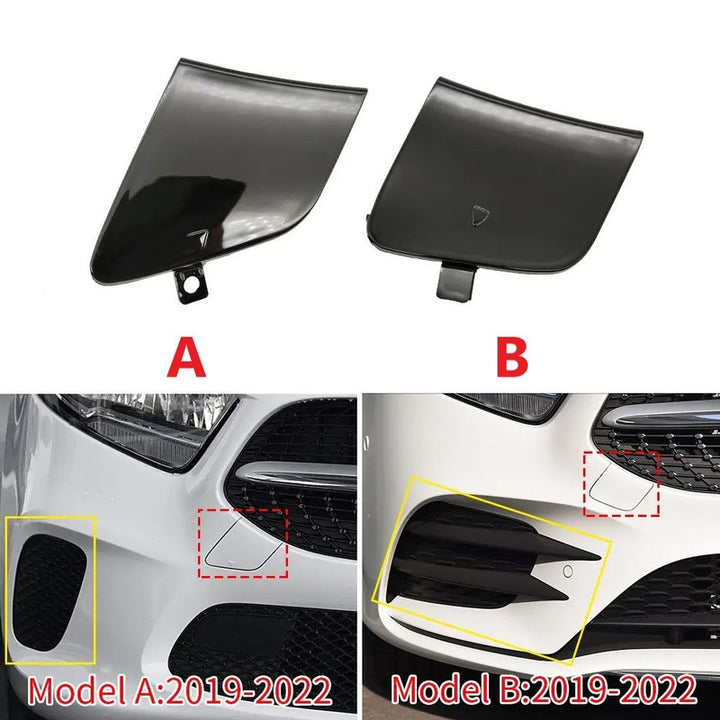 Car Craft Compatible With Mercedes Benz A Class W177 2019-2022 Front Bumper Tow Hook Towing Tochan Trailer Cover 1778856500 Unpainted B - CAR CRAFT INDIA