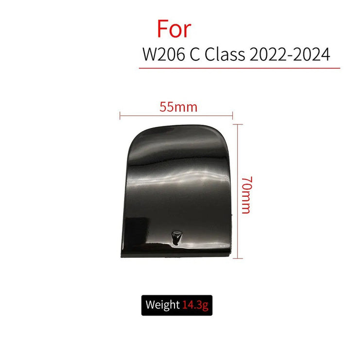 Car Craft Compatible With Mercedes Benz C Class W206 2021-2024 Front Bumper Tow Hook Towing Tochan Trailer Cover 2068850001 Unpainted - CAR CRAFT INDIA