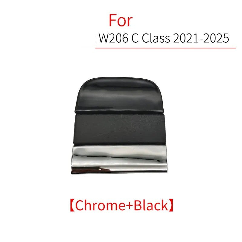 Car Craft Compatible With Mercedes Benz C Class W206 2021-2024 Rear Bumper Tow Hook Towing Tochan Trailer Cover 2068833502-1 2068853603 Black Unpainted - CAR CRAFT INDIA