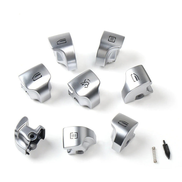 Car Craft Compatible With Mercedes-benz C Class W206 2022+ Glc W254 2023+ E Class W214 2024+ S Class W223 2020+ Master Window Switch Repair Button Cover Cap 2069005611-4 Front 4 CC-8989