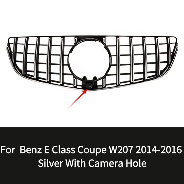 Car Craft Compatible With Mercedes Benz E Class Coupe W207 Lci 2014-2016 Car Front Racing Bumper Show Grille Gtr Silver - CAR CRAFT INDIA