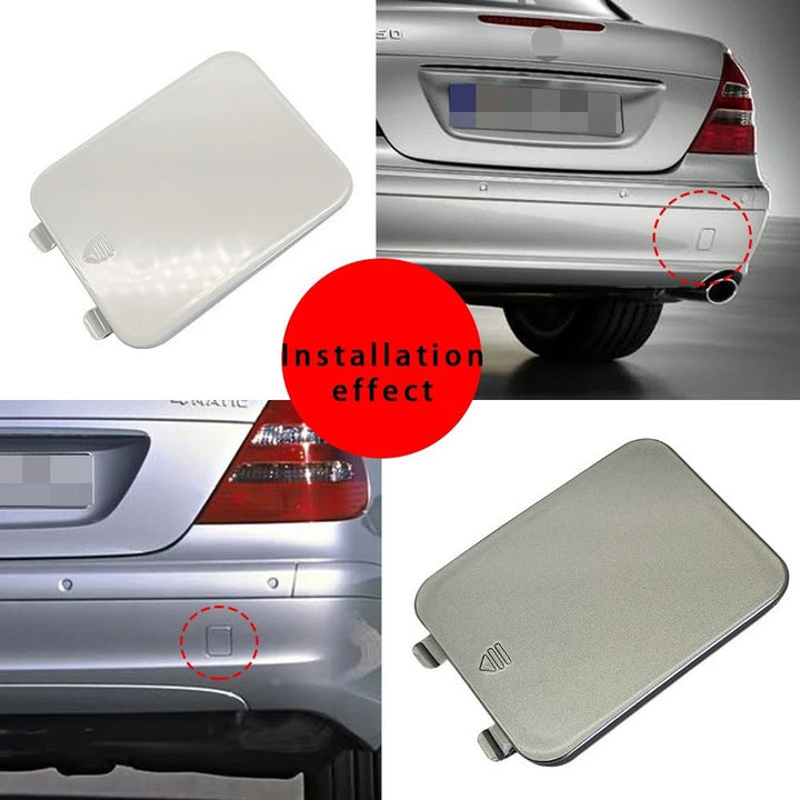 Car Craft Compatible With Mercedes Benz E Class W211 2003-2006 Rear Bumper Tow Hook Towing Tochan Trailer Cover 2118850305 Unpainted - CAR CRAFT INDIA