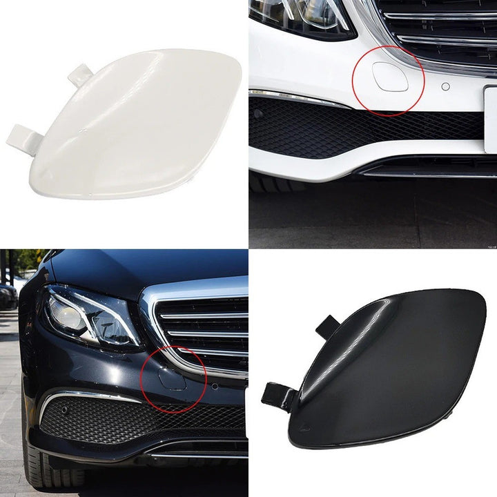 Car Craft Compatible With Mercedes Benz E Class W213 2017-2020 Front Bumper Tow Hook Towing Tochan Trailer Cover 2138850222-1 Unpainted - CAR CRAFT INDIA