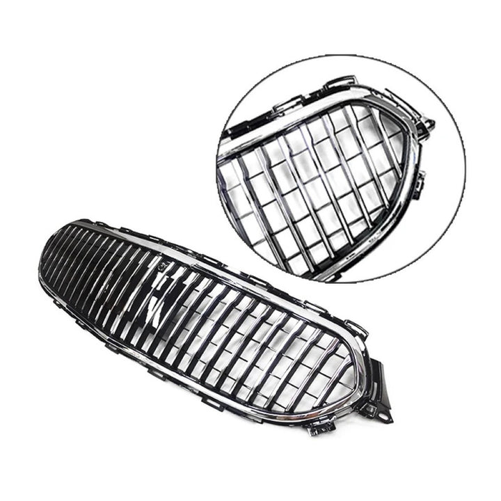 Car Craft Compatible With Mercedes Benz E Class W213 Lci 2020-2024 Car Front Racing Bumper Show Grille Maybach Style Black With Radar Sensor - CAR CRAFT INDIA