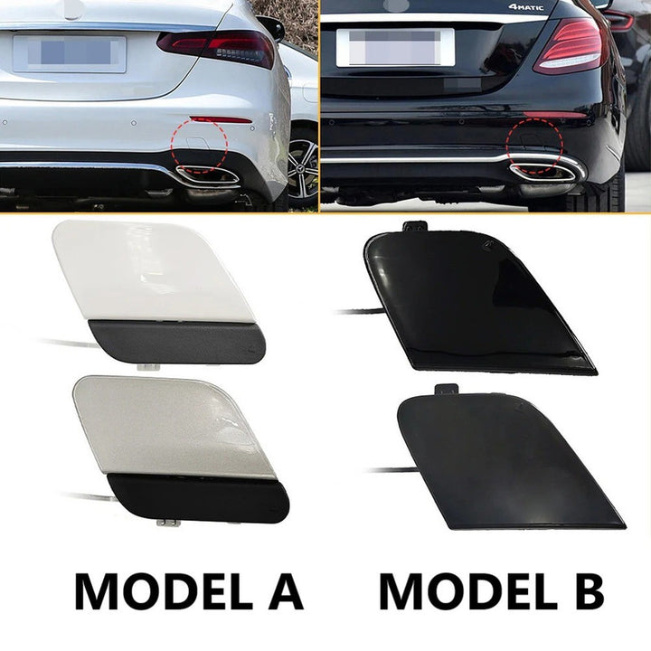 Car Craft Compatible With Mercedes Benz E Class W213 2017-2020 Rear Bumper Tow Hook Towing Tochan Trailer Cover 2138853701 Unpainted Mdoel A - CAR CRAFT INDIA