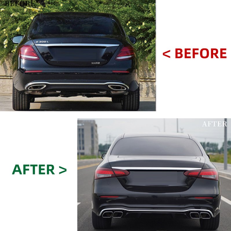 Car Craft Compatible With Mercedes Benz E Class W213 2016-2020 To W213 Lci 2021+ Amg 63 Upgrade Facelift Conversion Bodykit Bumper Hood Headlight Taillight