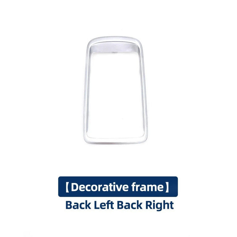 Car Craft Compatible With Mercedes Benz E Class W213 2016-2021 Car Rear Window Lift Switch Cover Armrests Panel Cover Trim Chrome 2137305200 CC-9008