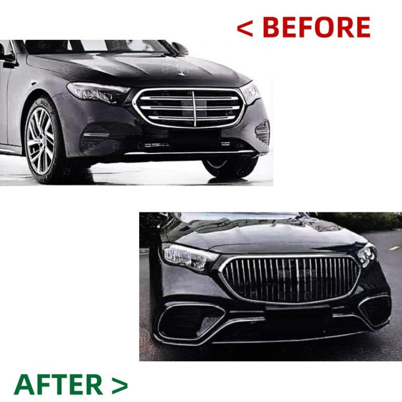 Car Craft Compatible With Mercedes E Class W214 2024+ Upgrade Convert To 2024 S63 Style Kit Bumper Grill Bodykit