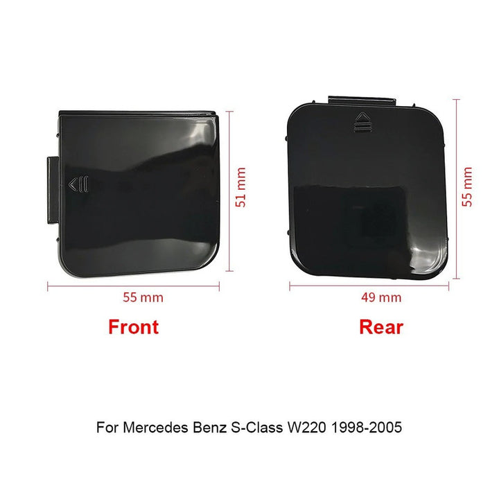 Car Craft Compatible With Mercedes Benz S Class W220 1998-2005 Rear Bumper Tow Hook Towing Tochan Trailer Cover 2208850423 Unpainted - CAR CRAFT INDIA