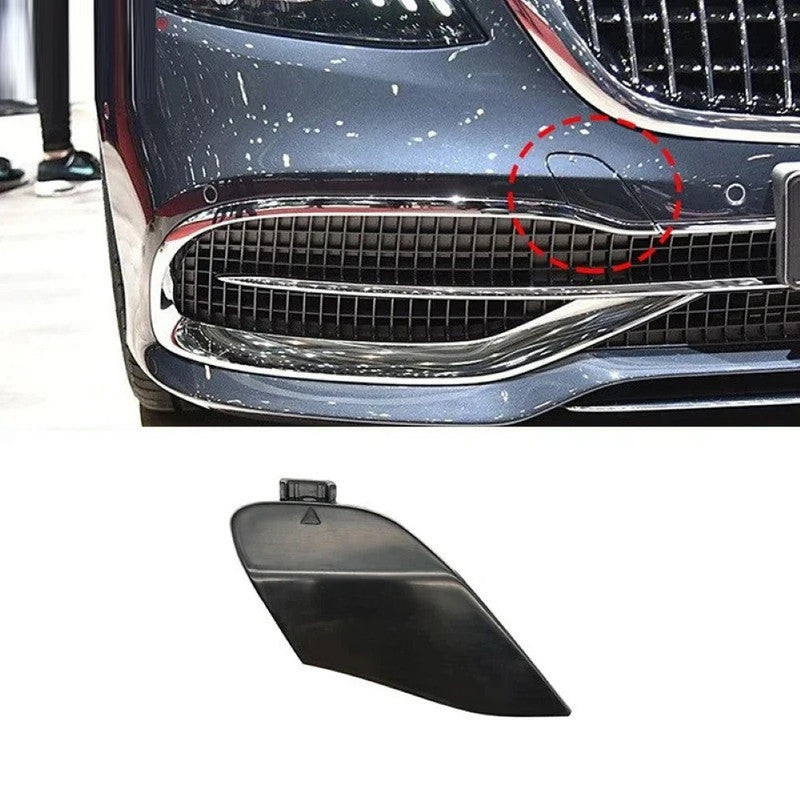 Car Craft Compatible With Mercedes Benz S Class W222 Lci 2018-2022 Maybach Front Bumper Tow Hook Towing Tochan Trailer Cover 2228853600 Unpainted - CAR CRAFT INDIA