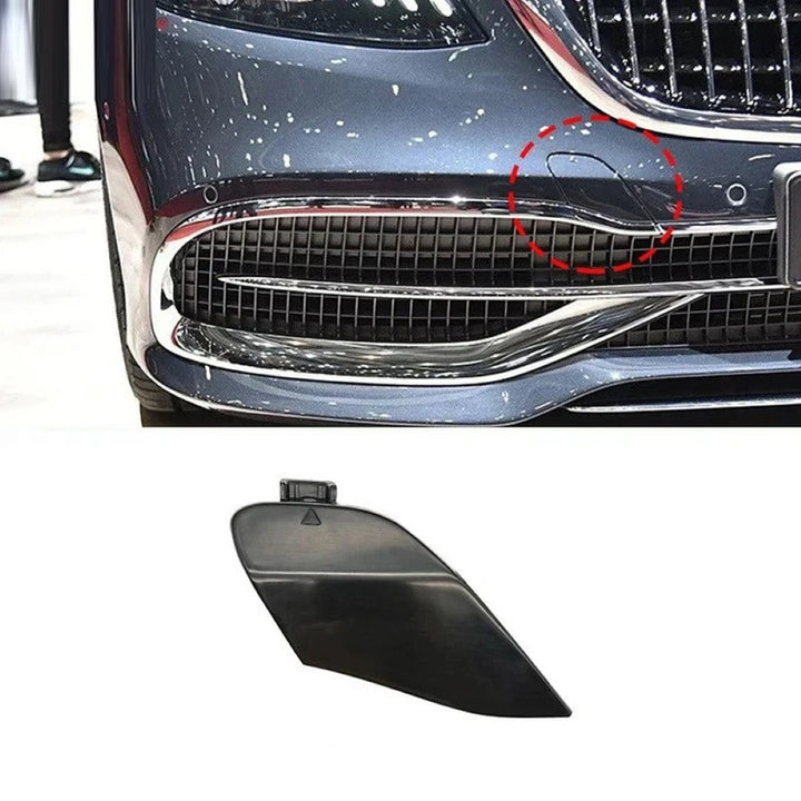 Car Craft Compatible With Mercedes Benz S Class W222 Lci 2018-2022 Maybach Front Bumper Tow Hook Towing Tochan Trailer Cover 2228853600 Unpainted - CAR CRAFT INDIA