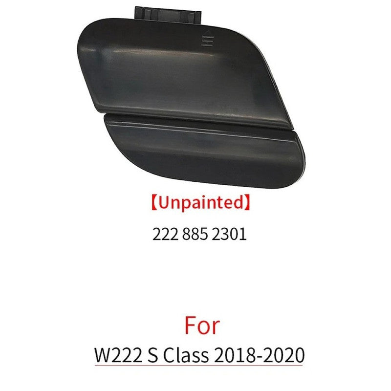 Car Craft Compatible With Mercedes Benz S Class W222 Lci 2018-2022 Rear Bumper Tow Hook Towing Tochan Trailer Cover 2228850424 Lci 2228852301 Unpainted - CAR CRAFT INDIA