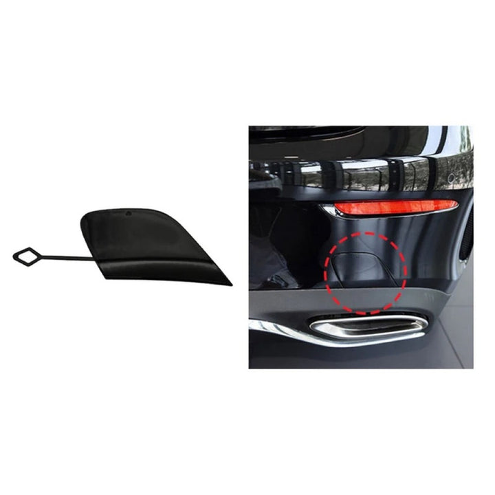 Car Craft Compatible With Mercedes Benz E Class Coupe W238 2016-2023 Rear Bumper Tow Hook Towing Tochan Trailer Cover 2388858900 Unpainted Usa - CAR CRAFT INDIA