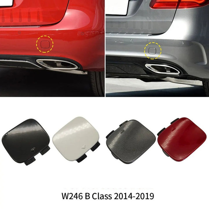 Car Craft Compatible With Mercedes Benz B Class W246 2012-2019 Rear Bumper Tow Hook Towing Tochan Trailer Cover 2468851422 Unpainted A - CAR CRAFT INDIA
