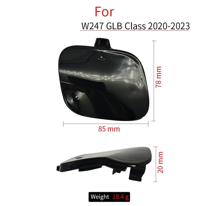 Car Craft Compatible With Mercedes Benz Glb W247 2020-2024 Front Bumper Tow Hook Towing Tochan Trailer Cover 2478857700 Unpainted - CAR CRAFT INDIA