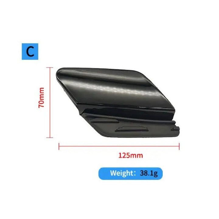 Car Craft Compatible With Mercedes Benz Glc Lci W253 X253 2020-2024 Front Bumper Tow Hook Towing Tochan Trailer Cover 2538856604 Unpainted C - CAR CRAFT INDIA