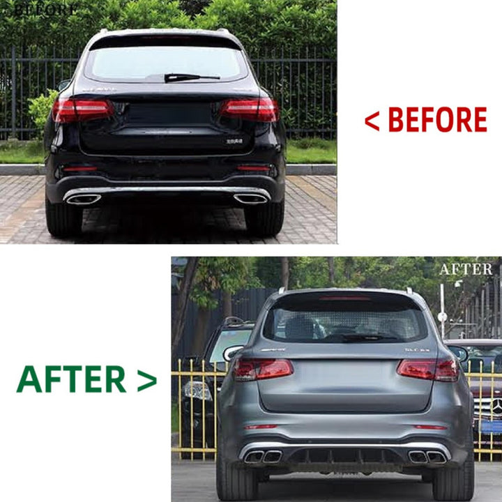 Car Craft Compatible With Mercedes Benz Glc W253 2016-2020 To Glc W254 2021+ Amg S63 Upgrade Facelift Conversion Bodykit Bumper Trunk Headlight Taillight