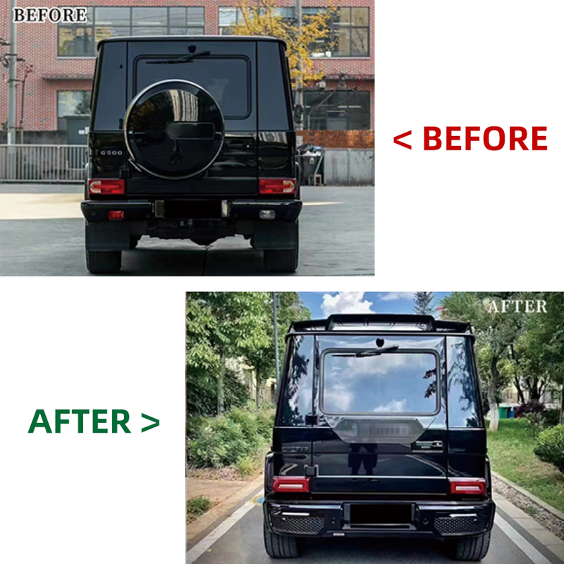 Car Craft Compatible With Mercedes Benz G Class G Wagon W463 2007-2018 To W464 2019+ Brabus Upgrade Facelift Conversion Bodykit Bumper Hood Headlight Taillight