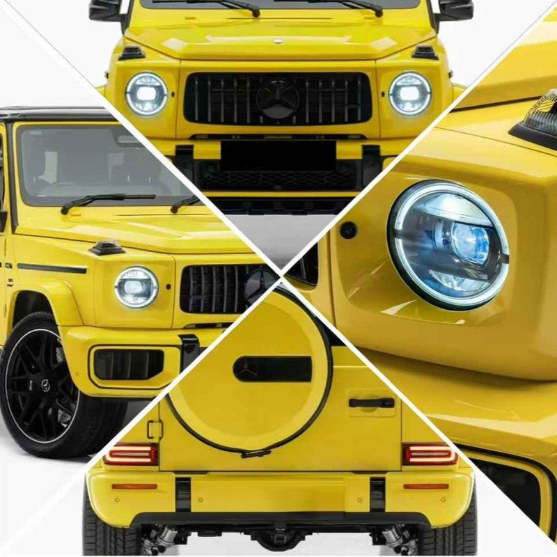 Car Craft Compatible With Mercedes Benz G Class G Wagon W463 2007-2018 To W465 2025+ Amg G63 G53 Upgrade Facelift Conversion Bodykit Bumper Hood Headlight Taillight