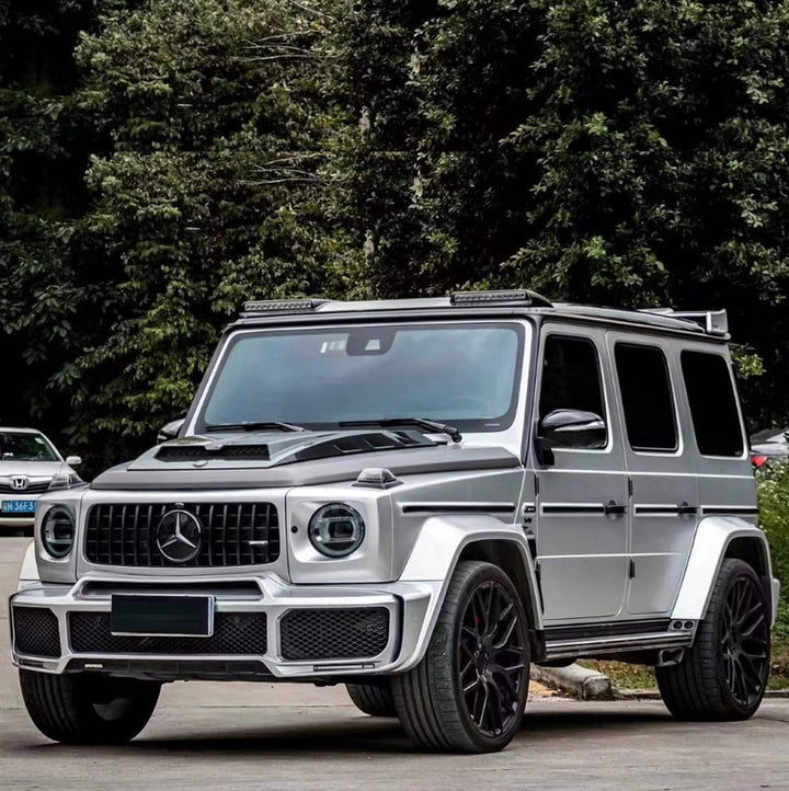 Car Craft Compatible With Mercedes Benz G Class G Wagon W464 2019-2024 Upgrade Facelift Convert To G63 G55 G500 Brabus Bbs Bodykit Bumper