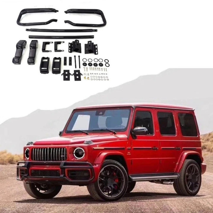 Car Craft Compatible With Mercedes Benz G Class G Wagon W464 G350 G400 G550 G63 G500 2019+ Front Bumper Guard Off-road Protection Bar Crash Barrier
