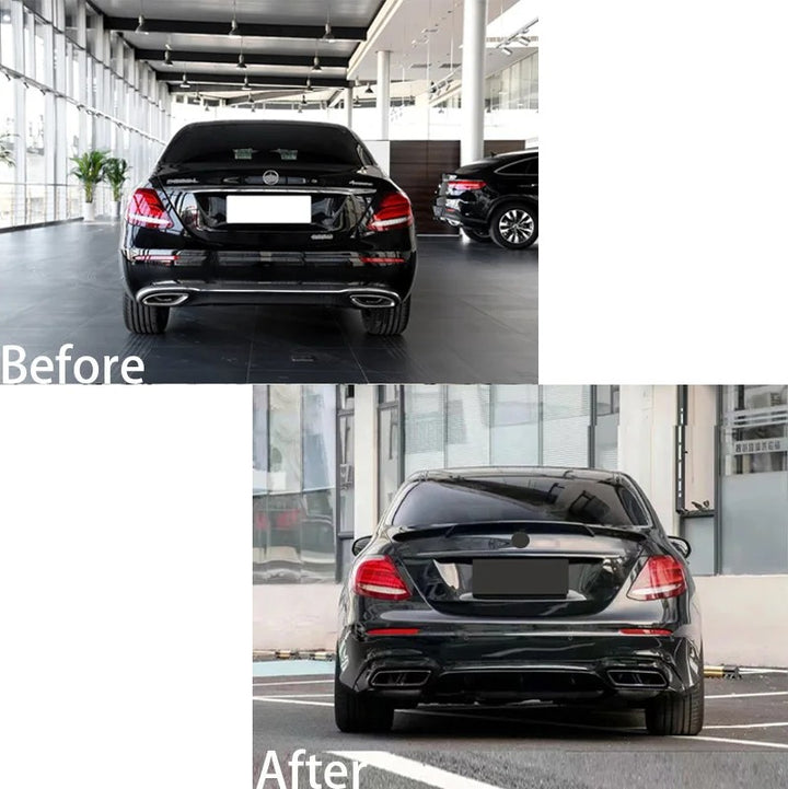Car Craft Compatible With Mercedes Benz E Class W213 2016-2020 Upgrade Facelift Convert To Amg E63 Amg63 Bodykit Front Rear Bumper Exhaust Pipe Tip Diffsuer Trim Side Skirt