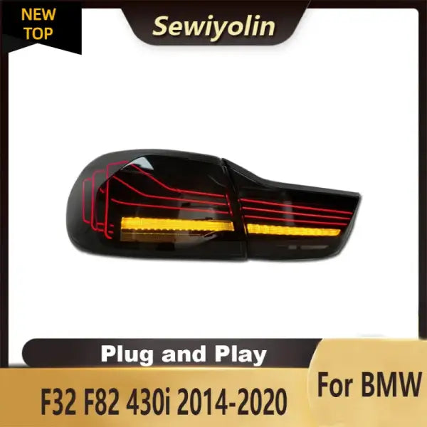 For BMW M4 4 Series F32 F82 480I 2014-2020 LED GTS Tail Lights Start up Animation DRL Signal Automotive