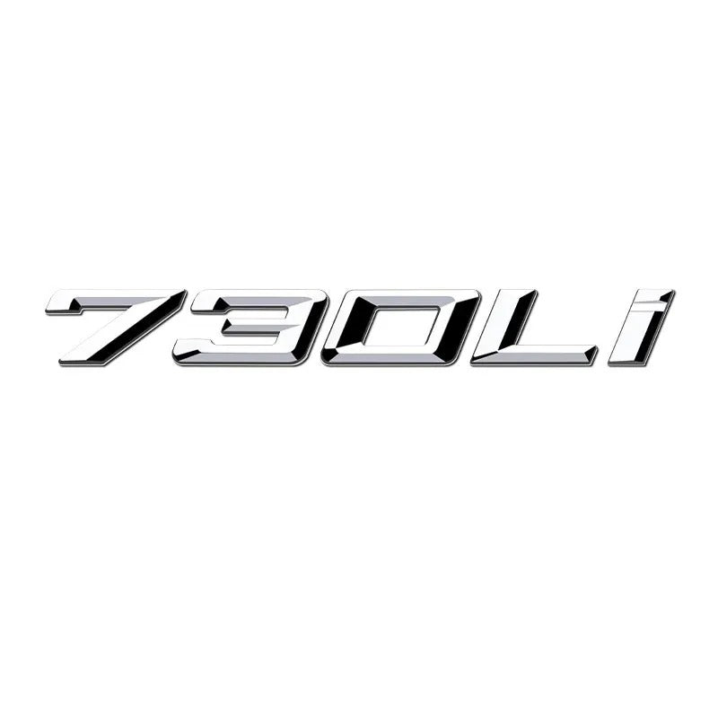 Car Craft Compatible With Bmw 7 Series E65 E66 E67 F01 F02 G11 G12 G70 730li Chrome Badge Emblem Logo Letter - CAR CRAFT INDIA