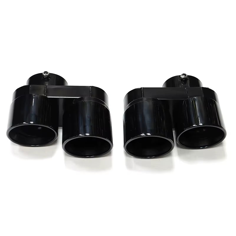 Quad Carbon Fiber Exhaust Tip for BMW G05 X5 G06 X6 G07 X7 2019+ Muffler Tip Exhaust Pipe System No Welding Nozzle