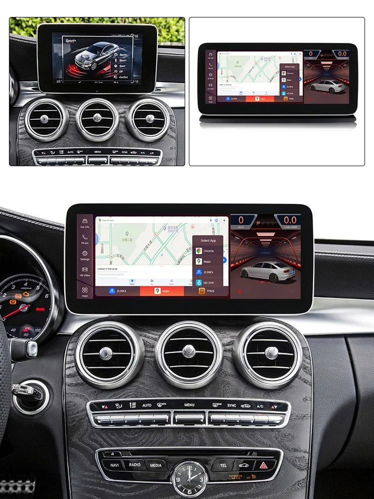 Car Craft Compatible With Mercedes Glc W253 X253 2015-2019 C Class W205 2016-2019 V class W447 2014-2019 Android Multimedia Infotainment Touchscreen Dvd Player Wireless Carplay Android Auto 4gb+64gb 12.5 Inch Cc-5214 - CAR CRAFT INDIA