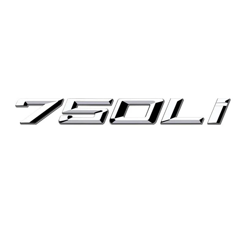 Car Craft Compatible With Bmw 7 Series E65 E66 E67 F01 F02 G11 G12 G70 750li Chrome Badge Emblem Logo Letter - CAR CRAFT INDIA