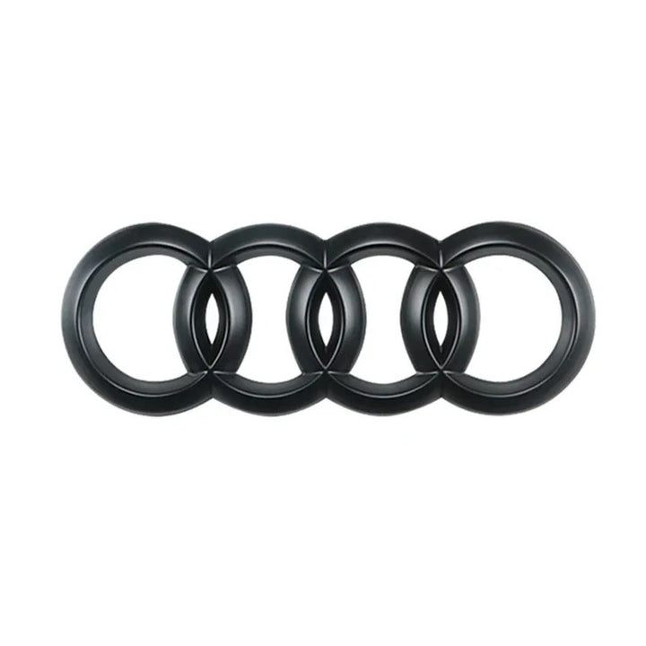 Car Craft Compatible With Audi A3 A4 A5 A6 A7 A8 Q2 Q3 Q5 Q7 Q8 Tt Rs Front Grill Letter Logo Badge Emblem Sticker Black 285mm