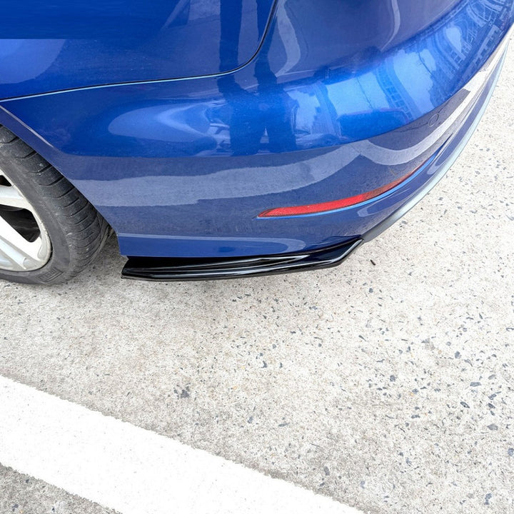 Car Craft Compatible With Audi A3 8v 2013-2016 S Line Rear Bumper Side Splitter Skirt Trim Flag Lip Zst-1555 Gb Glossy Black