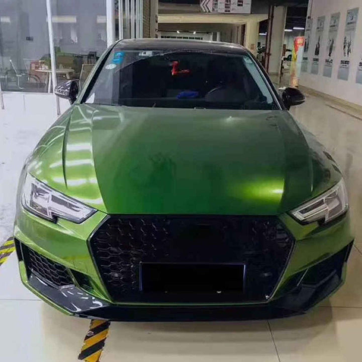 Car Craft Compatible With Audi A4 B9 S4 2017-2019 Upgrade Facelift Convert To 2017 Style Rs4 Sport Bodykit Bumper Grill Lip Trim Skirt Front