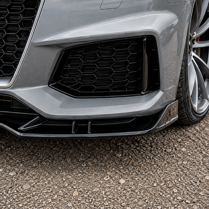 Car Craft Compatible With Audi A4 B9 2017-2020 Rs4 Front Bumper Lip Splitter Skirt Trim A4-021 022 Gc