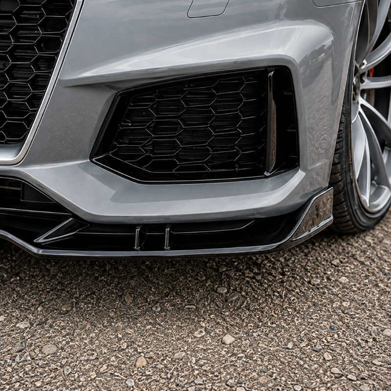 Car Craft Compatible With Audi A4 B9 2017-2020 Rs4 Front Bumper Lip Splitter Skirt Trim A4-023 024 GC