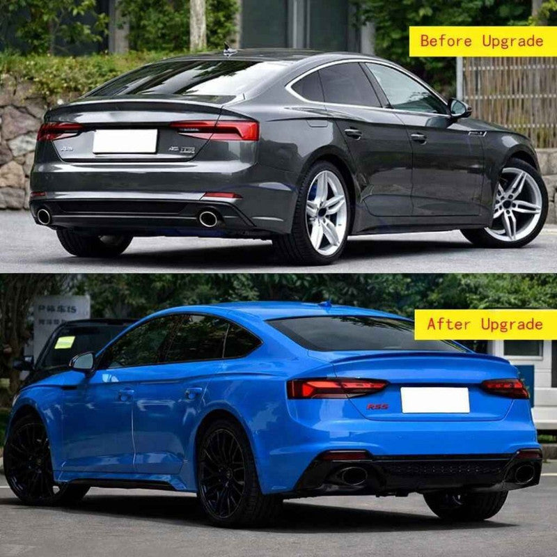 Car Craft Compatible With Audi A5 S5 Rs5 2017-2020 Upgrade Convert To Rs5 S5 2021 Style Sport Front Rear Bumper Bodykit Grill Fog Grill Side Skirts Diffuser Exhaust Tip Pipe A5-038 Gc - CAR CRAFT INDIA