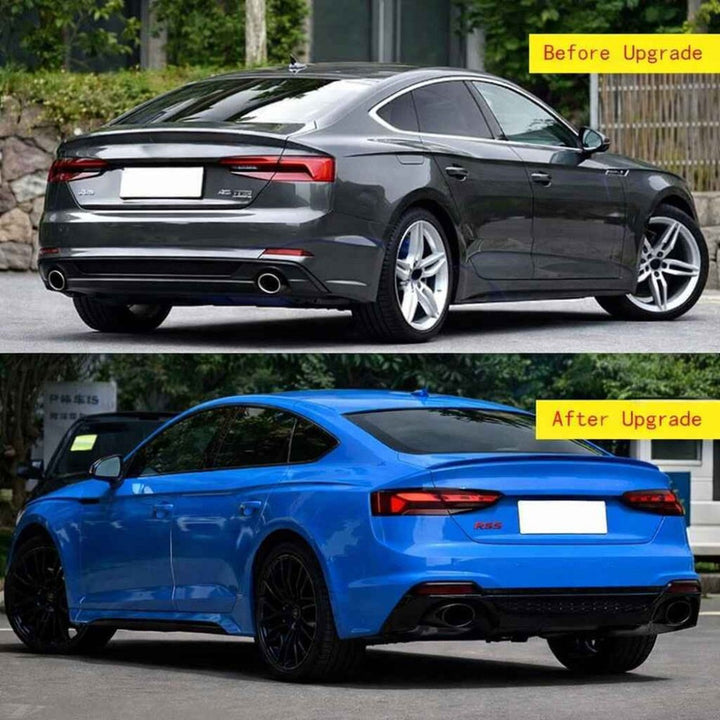 Car Craft Compatible With Audi A5 S5 Rs5 2017-2020 Upgrade Convert To Rs5 S5 2021 Style Sport Front Rear Bumper Bodykit Grill Fog Grill Side Skirts Diffuser Exhaust Tip Pipe A5-038 Gc - CAR CRAFT INDIA
